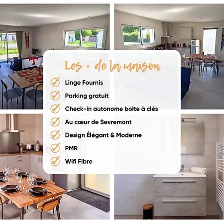 Maison 5-6 Personnes -15 Min Du Parc - Parking -by R&g *